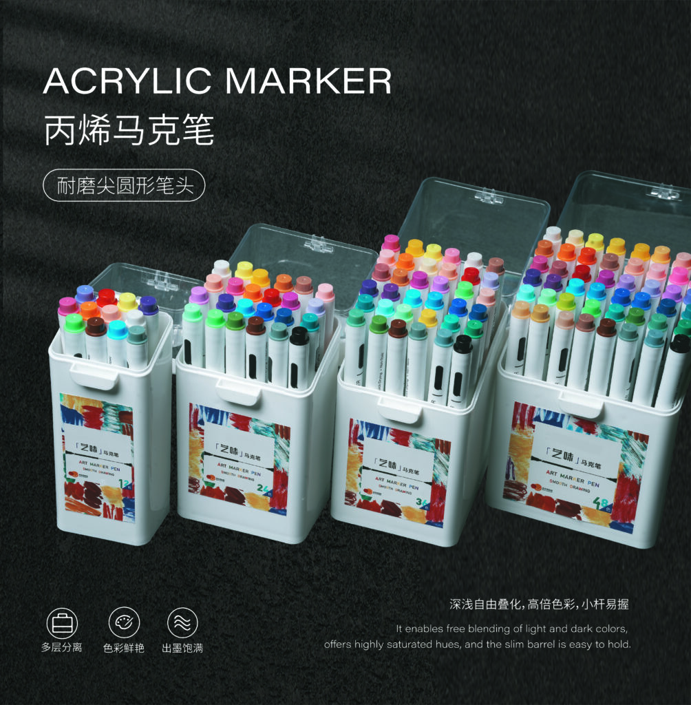 Round-Barrel Acrylic Marker