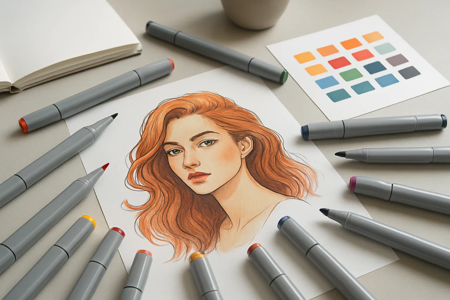 Exploring the Versatility of Dual-Tip Alcohol-Based Markers for Professional Illustration